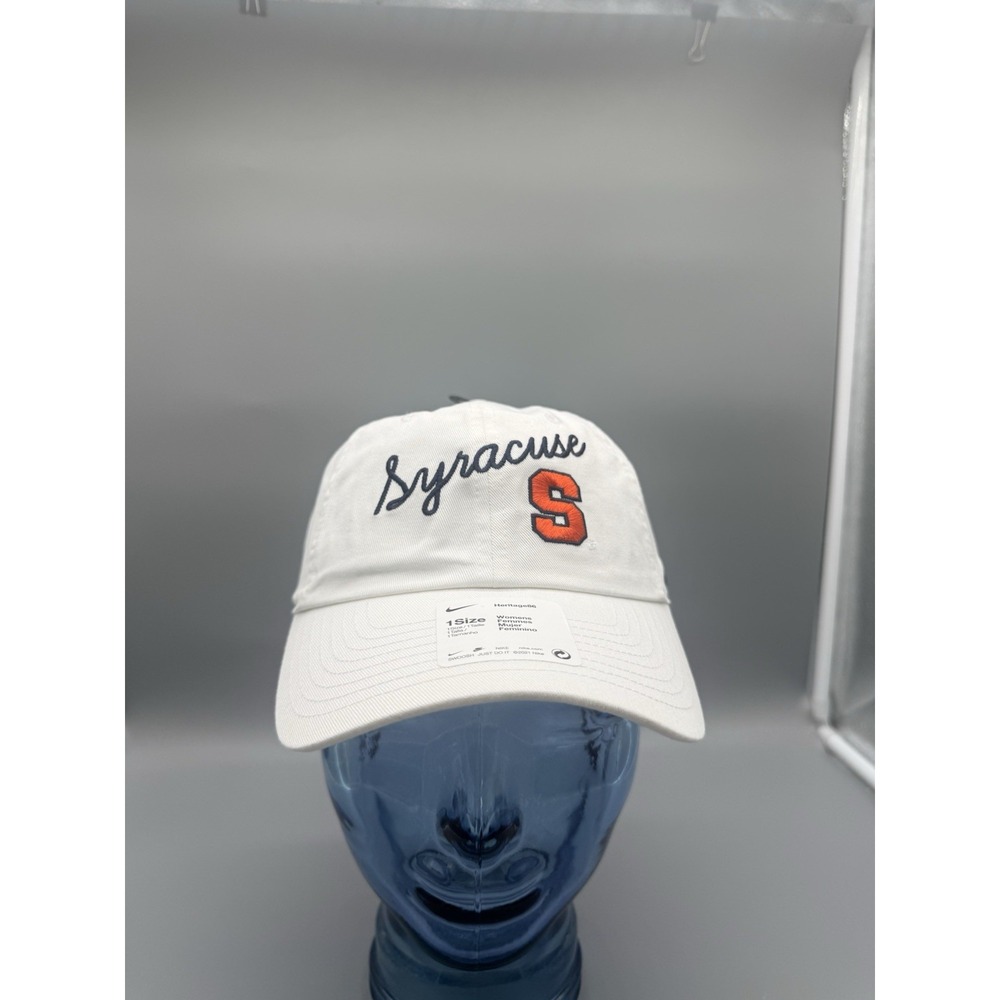 Nike Syracuse Orange Womens Campus Hat White Heritage86 Adjustable Cap New